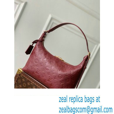 Louis Vuitton Embossed supple grained cowhide leather Sac Sport Bag M46674 Wine Red 2023 - Click Image to Close