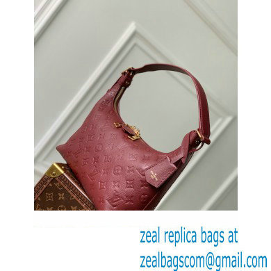 Louis Vuitton Embossed supple grained cowhide leather Sac Sport Bag M46674 Wine Red 2023 - Click Image to Close