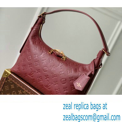 Louis Vuitton Embossed supple grained cowhide leather Sac Sport Bag M46674 Wine Red 2023