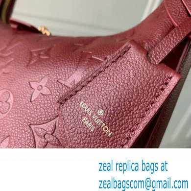 Louis Vuitton Embossed supple grained cowhide leather Sac Sport Bag M46674 Wine Red 2023 - Click Image to Close