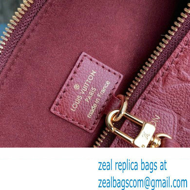 Louis Vuitton Embossed supple grained cowhide leather Sac Sport Bag M46674 Wine Red 2023 - Click Image to Close