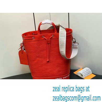 Louis Vuitton Epi Calf leather Maxi Noe Sling Bag M23117 Orange 2023 - Click Image to Close