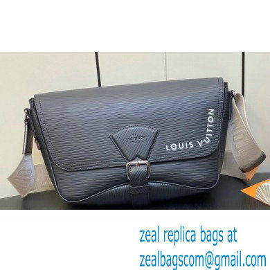 Louis Vuitton Epi Calf leather Montsouris Messenger Bag M23097 Black 2023 - Click Image to Close