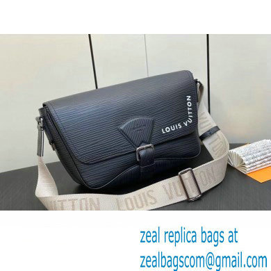 Louis Vuitton Epi Calf leather Montsouris Messenger Bag M23097 Black 2023 - Click Image to Close