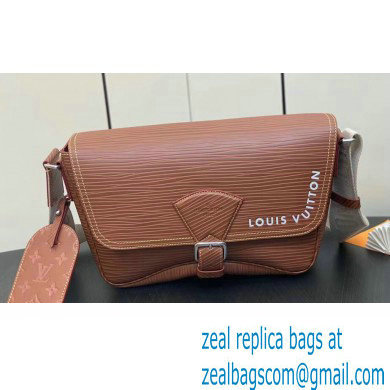 Louis Vuitton Epi Calf leather Montsouris Messenger Bag M23097 Brown 2023 - Click Image to Close