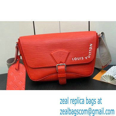 Louis Vuitton Epi Calf leather Montsouris Messenger Bag M23097 Orange 2023 - Click Image to Close