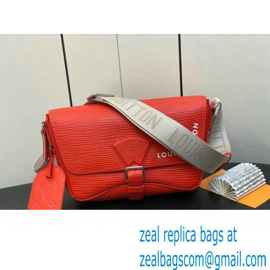 Louis Vuitton Epi Calf leather Montsouris Messenger Bag M23097 Orange 2023 - Click Image to Close