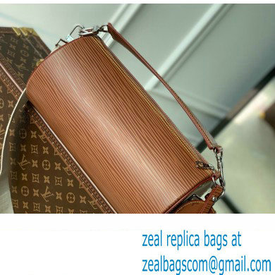 Louis Vuitton Epi Calf leather Soft Polochon MM Bag M23092 Brown 2023 - Click Image to Close