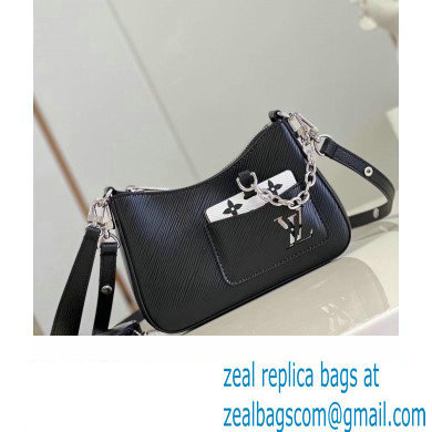 Louis Vuitton Epi grained cowhide leather Marellini Bag M20998 Black 2023 - Click Image to Close