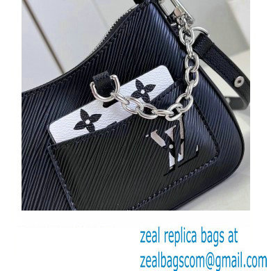 Louis Vuitton Epi grained cowhide leather Marellini Bag M20998 Black 2023 - Click Image to Close