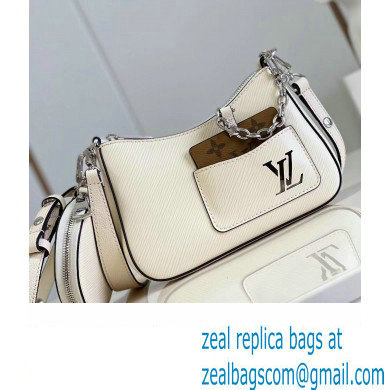 Louis Vuitton Epi grained cowhide leather Marellini Bag M20999 Quartz White 2023 - Click Image to Close