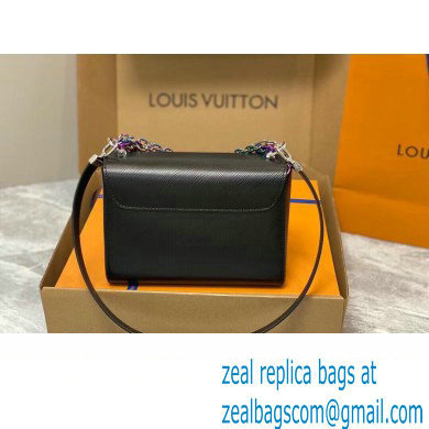 Louis Vuitton Epi grained leather Twist MM Bag M22028 Black 2023 - Click Image to Close
