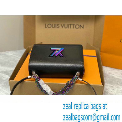 Louis Vuitton Epi grained leather Twist MM Bag M22028 Black 2023 - Click Image to Close