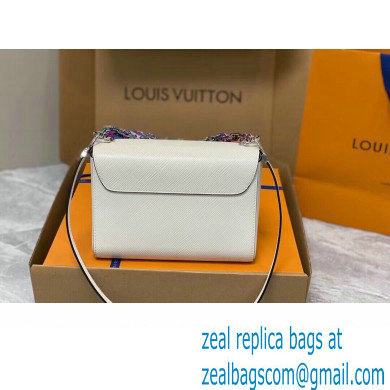 Louis Vuitton Epi grained leather Twist MM Bag M22029 White 2023 - Click Image to Close