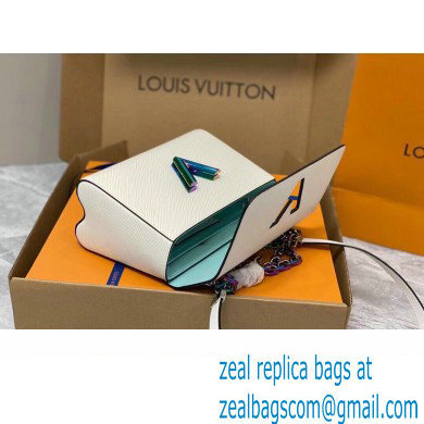 Louis Vuitton Epi grained leather Twist MM Bag M22029 White 2023 - Click Image to Close