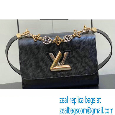 Louis Vuitton Epi grained leather Twist MM Bag M22773 Black 2023