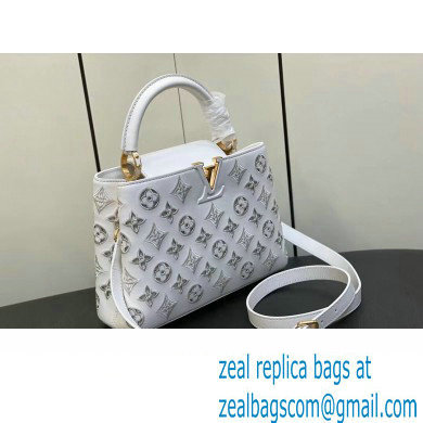 Louis Vuitton LV Broderie Anglaise Capucines BB Bag M20742 White 2023