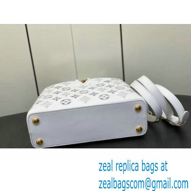 Louis Vuitton LV Broderie Anglaise Capucines BB Bag M20742 White 2023 - Click Image to Close