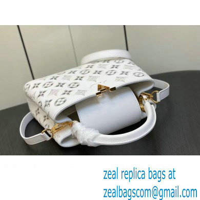 Louis Vuitton LV Broderie Anglaise Capucines BB Bag M20742 White 2023