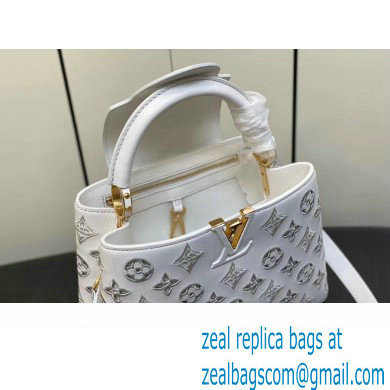 Louis Vuitton LV Broderie Anglaise Capucines BB Bag M20742 White 2023