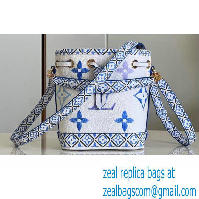 Louis Vuitton LV By The Pool Nano Noe Bag in Monogram Canvas M82386 Blue 2023