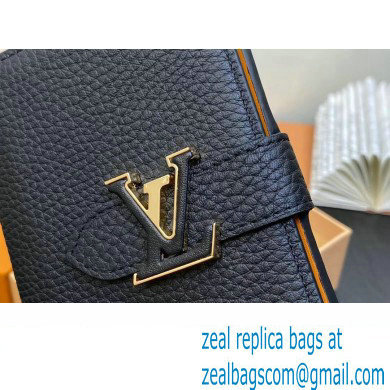 Louis Vuitton LV Vertical Compact Wallet M81561 Black 2023