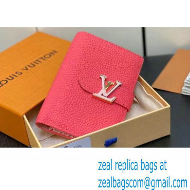 Louis Vuitton LV Vertical Compact Wallet M82461 Dragon Fruit Pink 2023 - Click Image to Close