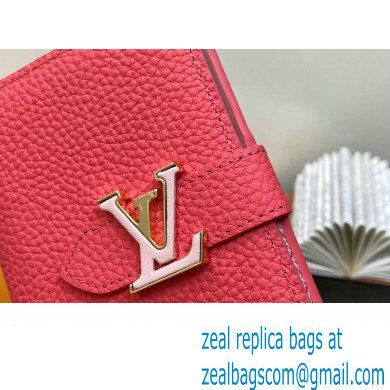 Louis Vuitton LV Vertical Compact Wallet M82461 Dragon Fruit Pink 2023 - Click Image to Close