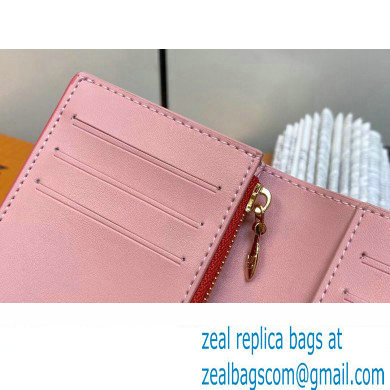 Louis Vuitton LV Vertical Compact Wallet M82461 Dragon Fruit Pink 2023 - Click Image to Close