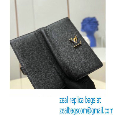 Louis Vuitton LV Vertical Wallet M81330 Black 2023