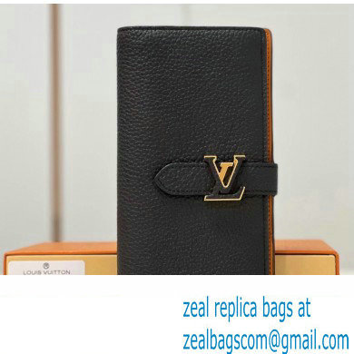 Louis Vuitton LV Vertical Wallet M81330 Black 2023