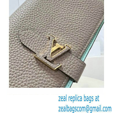 Louis Vuitton LV Vertical Wallet M81367 Galet Gray 2023 - Click Image to Close