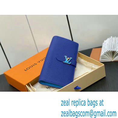 Louis Vuitton LV Vertical Wallet M82441 Blue 2023