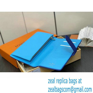 Louis Vuitton LV Vertical Wallet M82441 Blue 2023