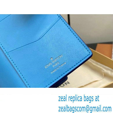 Louis Vuitton LV Vertical Wallet M82441 Blue 2023