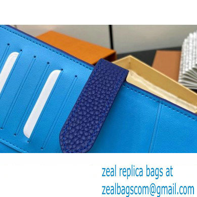 Louis Vuitton LV Vertical Wallet M82441 Blue 2023