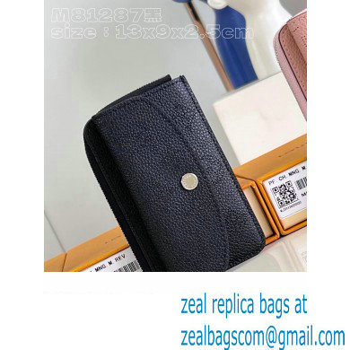 Louis Vuitton Mahina perforated calf leather Card Holder Recto Verso M81287 Black 2023 - Click Image to Close