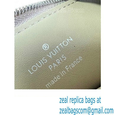 Louis Vuitton Mahina perforated calf leather Card Holder Recto Verso M81287 Galet Gray 2023 - Click Image to Close