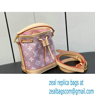 Louis Vuitton Monoglam canvas Nano Noe Bag M82427 Rose Pink 2023 - Click Image to Close