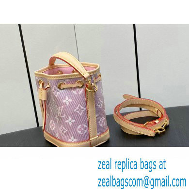 Louis Vuitton Monoglam canvas Nano Noe Bag M82427 Rose Pink 2023 - Click Image to Close