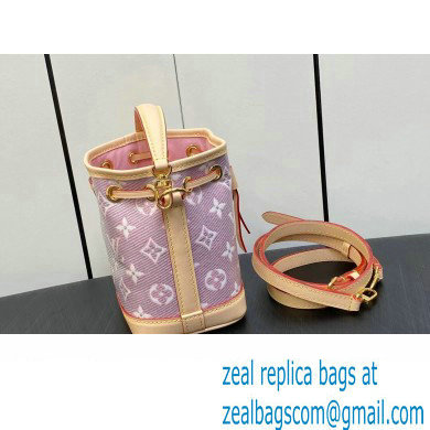 Louis Vuitton Monoglam canvas Nano Noe Bag M82427 Rose Pink 2023 - Click Image to Close