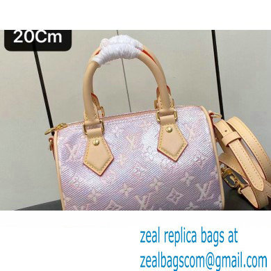 Louis Vuitton Monoglam canvas Speedy Bandouliere 20 Bag M22849 Rose Pink 2023