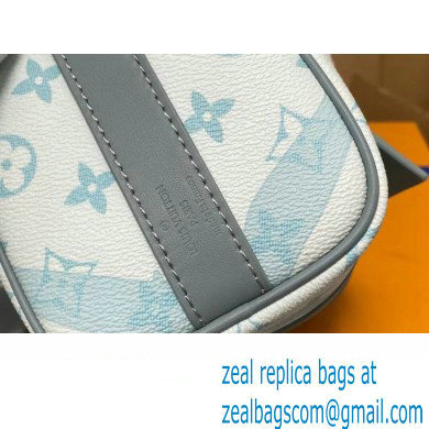 Louis Vuitton Monogram Aquagarden canvas Keepall Bandouliere 25 Bag M22527 Crystal Blue 2023 - Click Image to Close