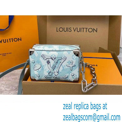 Louis Vuitton Monogram Aquagarden canvas Mini Soft Trunk Bag M22588 Crystal Blue 2023