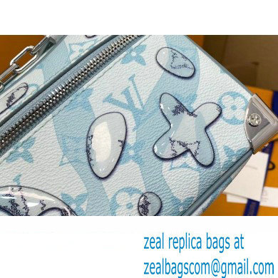 Louis Vuitton Monogram Aquagarden canvas Mini Soft Trunk Bag M22588 Crystal Blue 2023 - Click Image to Close