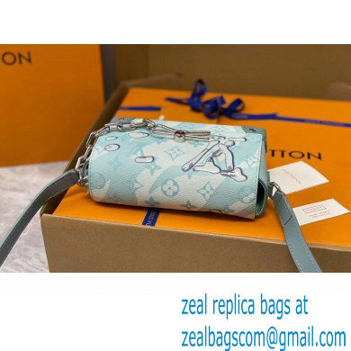 Louis Vuitton Monogram Aquagarden canvas Steamer Wearable Wallet Bag M22637 Crystal Blue 2023 - Click Image to Close