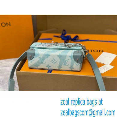 Louis Vuitton Monogram Aquagarden canvas Steamer Wearable Wallet Bag M22637 Crystal Blue 2023