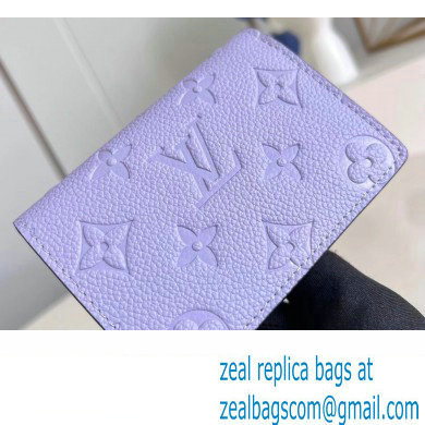 Louis Vuitton Monogram Empreinte Clea wallet Iris Purple 2023