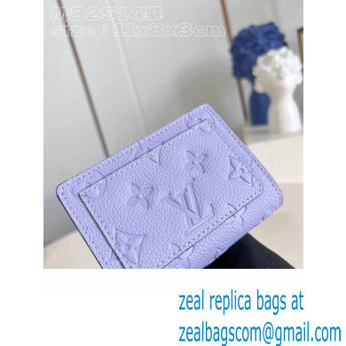 Louis Vuitton Monogram Empreinte Clea wallet Iris Purple 2023