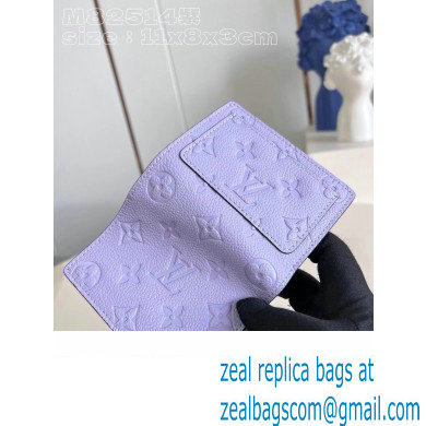 Louis Vuitton Monogram Empreinte Clea wallet Iris Purple 2023 - Click Image to Close